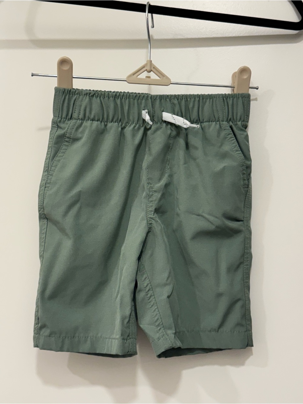 Eddie Bauer Green Elastic Waist Drawstring Shorts